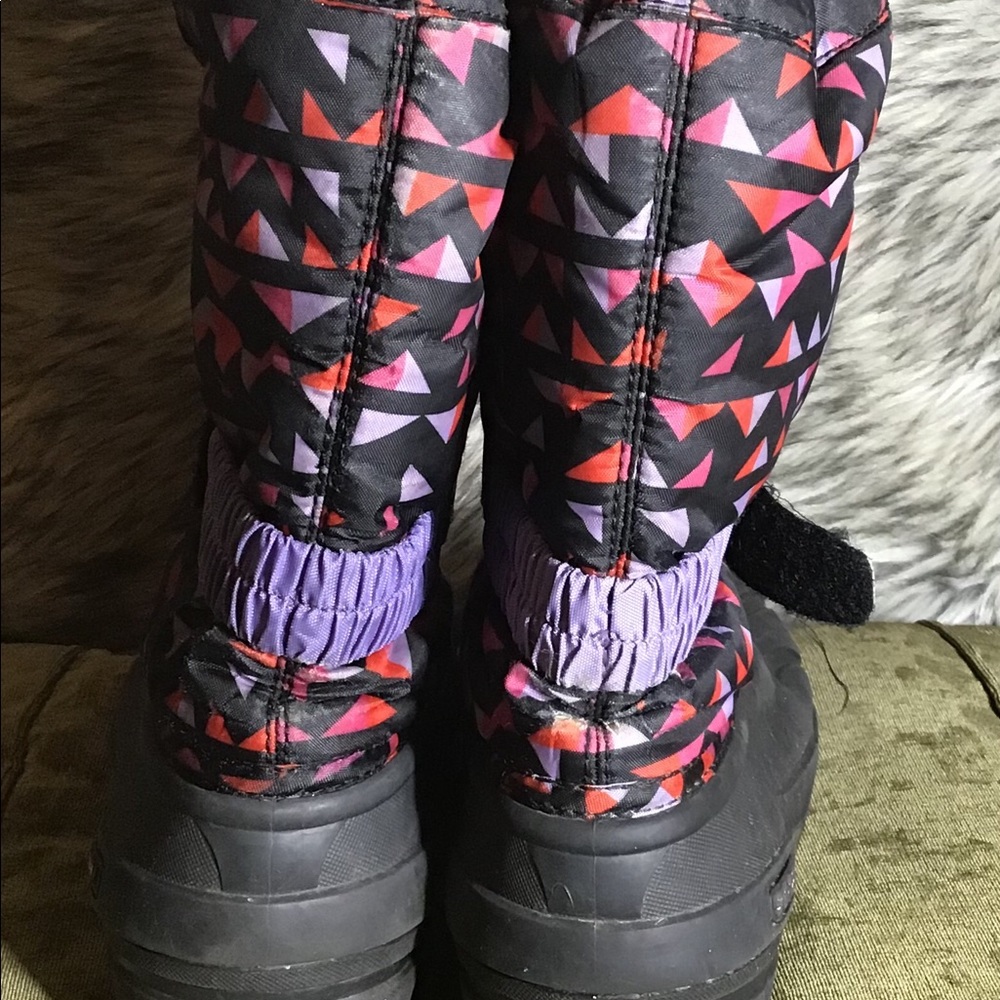 Sorel winter boots waterproof size 5 black/pink - Picture 3 of 11